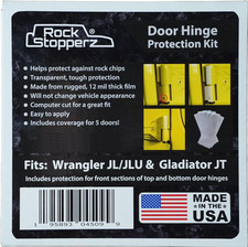 Door Hinge Protection Kit - Compatible with Jeep Wrangler Jl/Jlu/Gladiator - 2 o