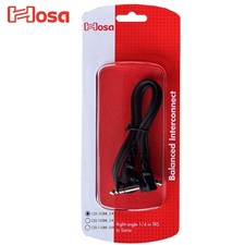 Hosa CSS-103RR 3FT Right Angle 1/4" TRS to Same Balanced Interconnect Cable
