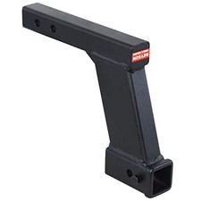 864081 Trailer Hitch Extender with 10-inch Riser/Drop, 2 10" Drop Solid Shank