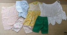 Vintage 1960s-1980s Children's Clothing Lot Sunbonnet Flower Power Corduroy