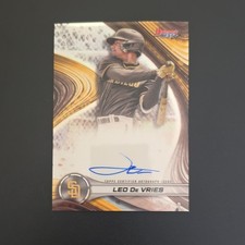 Topps 2024 Bowman's Best Autograph Refractor Leo De Vries Padres #B24-LD