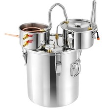 Image of Moonshine Still Distiller 3pot Stainless Steel Distillation Pot Copper Tube