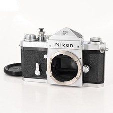 Nikon F SLR Camera Body Chrome w/Eye Level Finder Standard Prism 597