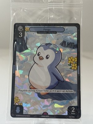 Vibes Pengu Character Holo Promo 10/25 Orange Cap Games English