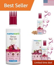 Onion Hair Oil Natural Organic Anti Hair Loss Hair Fall Control Oil wit...