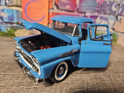 #ad #ad Vntg 1994 Danbury Mint 1958 Chevrolet Apache Fleetside 1:24 Truck NO BOX *READ* $24.99