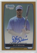 2012 Bowman Draft Chrome Picks Gold Refractor 14/50 DJ Davis #BCA-DDA Auto g6p