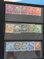 Deutsches Reich Hindenburg Lot gestempelt, diverse Werte (Albumseite)