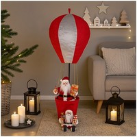 Weihnachtsmann Figur Im HeißLuftballon Weihnachtsdeko 97 Cm Zum AufhäNgen Weihna