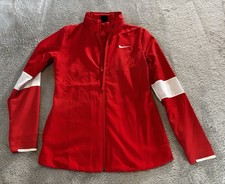 Woman  s Nike Lightweight Zip Running Jacket Stowaway Hood Small