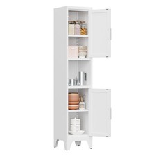 Freestanding Pantry Cabinet - Adjustable Shelf Kitchen Storage Cabinet Organizer