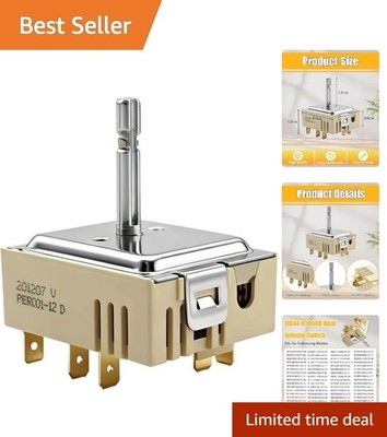 DG44-01006B Dual Infinite Switch for Samsung Ovens, Easy Plug-and-Play Install