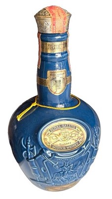 Royal Salute 21 Year Old Blended Scotch Whisky Blue Ceramic Bottle 75cl