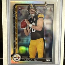 2025 Topps Chrome Will Howard Refractor Rookie (RC) #321 Steelers