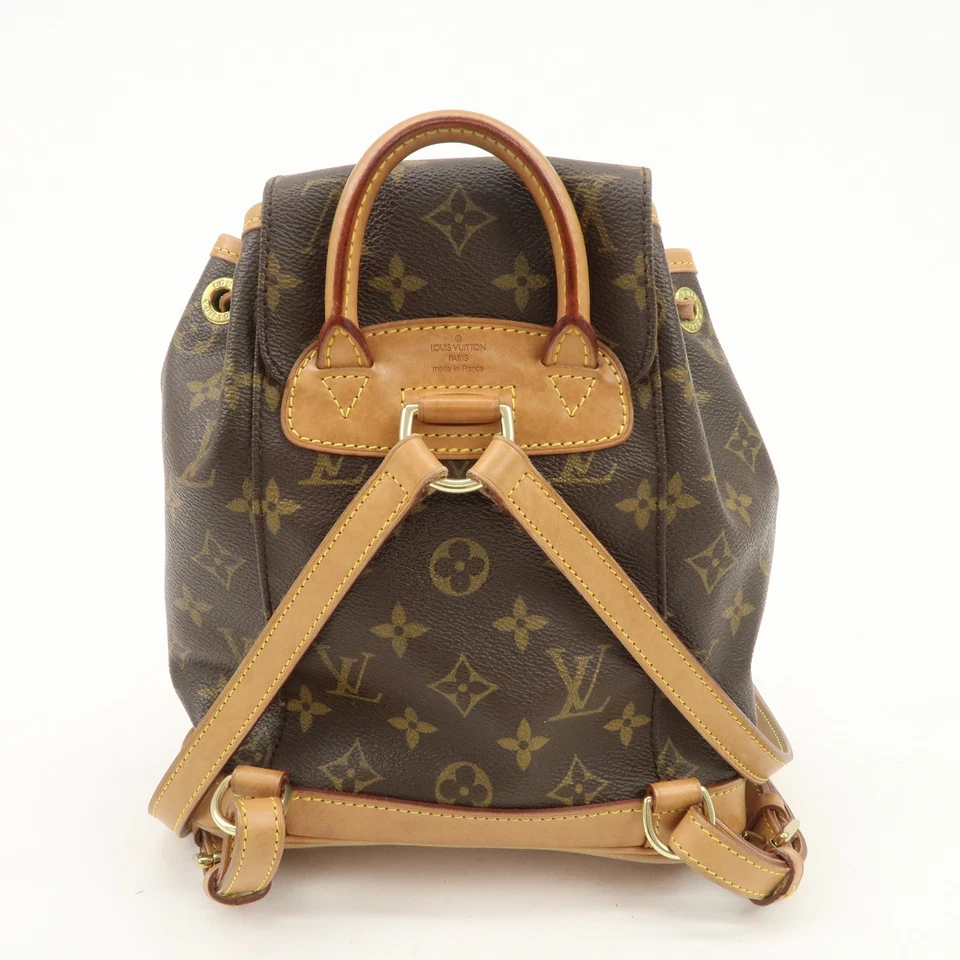Auténtica Mochila Louis Vuitton Monograma Mini Montsouris Marrón M51137 Usada Envío Gratis Foto 2 de 4