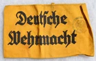 ORIGINAL GERMAN ARMY WW2 UNIFORM ARMBAND WITH LEIPZIG MILITARY DISTRICT STAMP