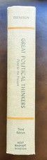 Great Political Thinkers: From Plato to the Present by Ebenstein, 3rd Ed 1965 HC