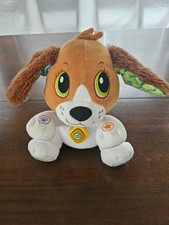 Leap Frog Speak and Learn Puppy Plush Interactive Speaking/Singing Dog Excellent