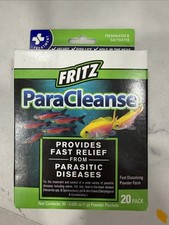 Fritz ParaCleanse 20 Ct Parasite Medication Treatment for Fish Tank Exp 7/27