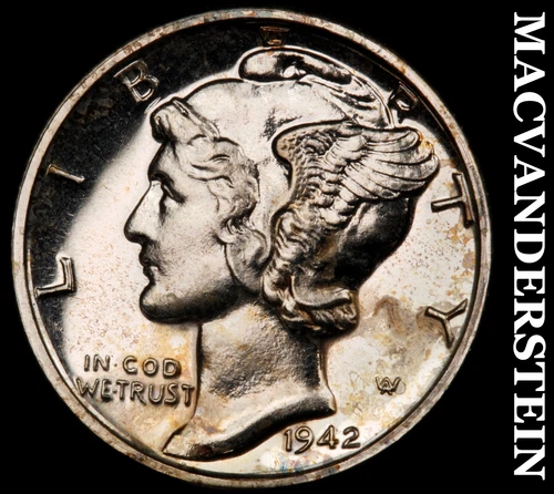 1942 Mercury Dime- Super Choice Gem Proof Luster #i9567