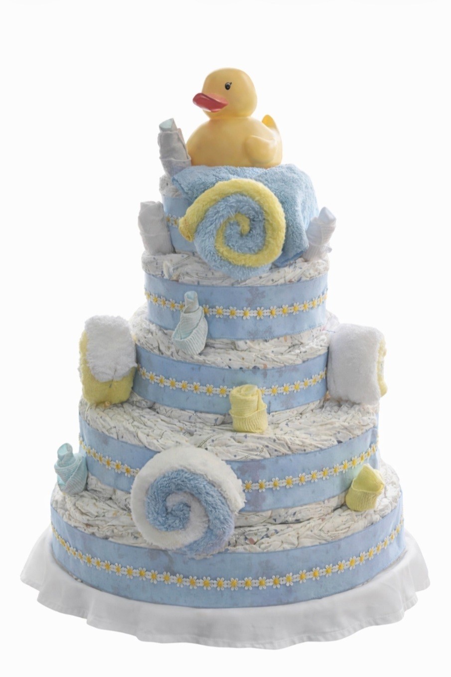 Cake For Baby Boy/ 5 Tiers/ 172 Diapers