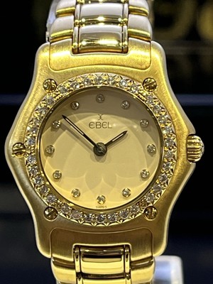 Ebel Classic Wave 26mm - Ref:890910 Quarz - Massivgold 750/-18k - FULL SET - DE