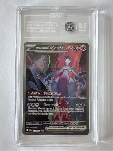 Team Rocket's Mewtwo ex graded TAG 8.5 for sale on eBay