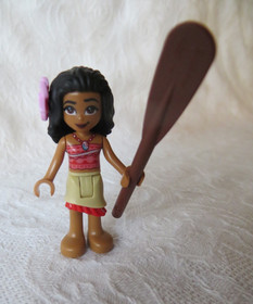 Lego Disney Moana Minifigure & Oar, Pineapple, Palm Leaf, Raft Sail  Set 41150