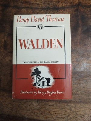 Walden Henry David Thoreau 1951 W W Norton HC DJ Basil Willey Henry Bugbee Kane