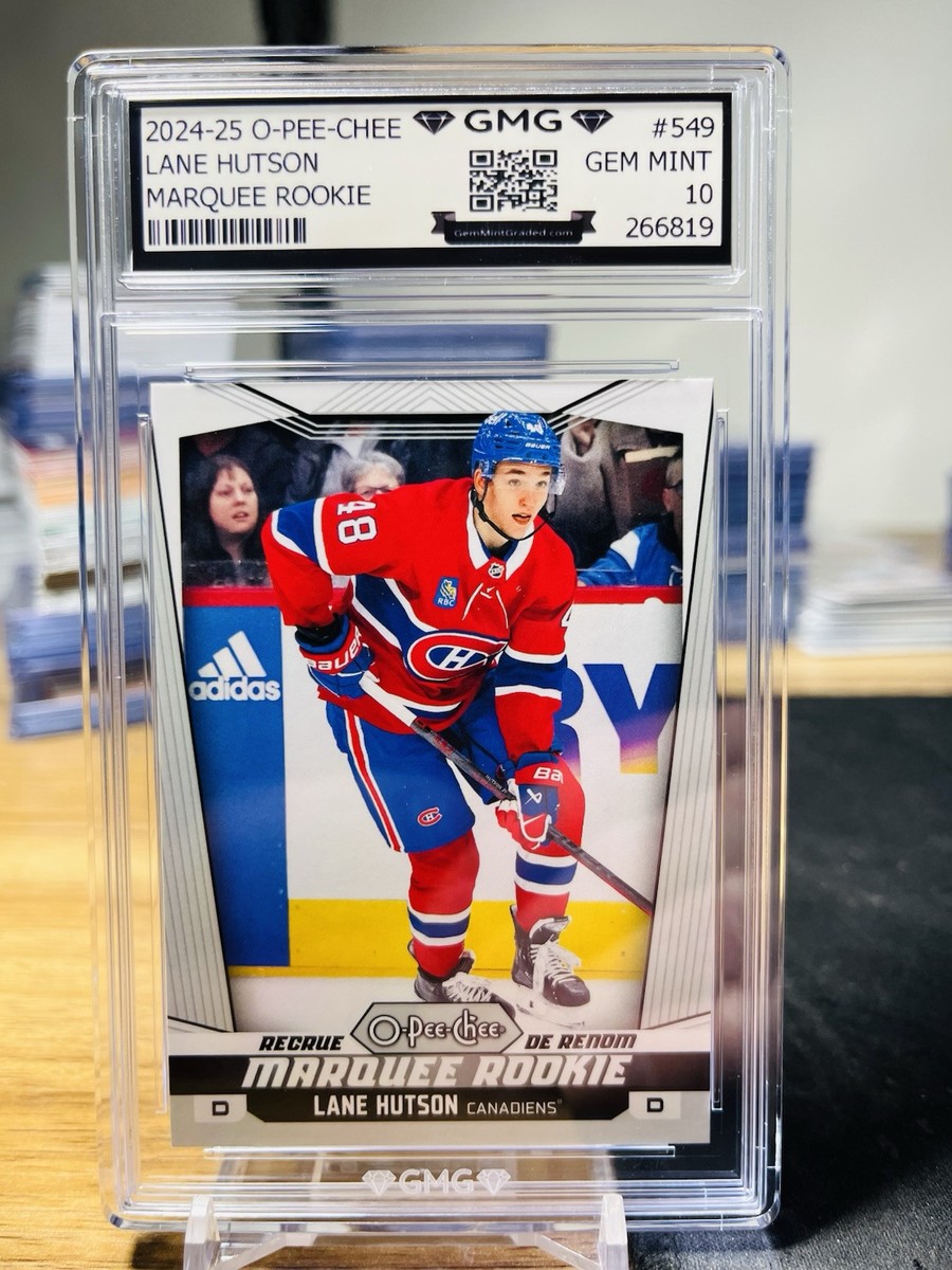 2024-25 O-Pee-Chee Lane Hutson Marquee Rookie GMG Graded 10 Gem