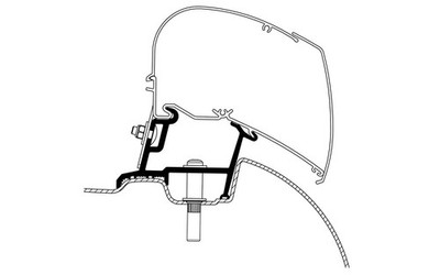 Thule Omnistor 6300 Adapter für Mercedes Sprinter ab 2007 / VW Crafter 2007-2016