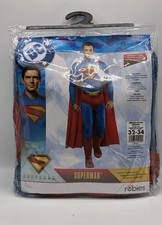 Exclusive Superman Costume Mens Medium 32-34 Movie 2025 Muscle Chest Cape New