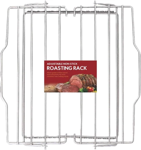 HIC Harold Import Co. Adjustable Roasting Rack - Thumbnail 5