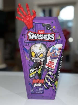  ZURU Smashers Horror House Coffin Playset   15+ Surprises 