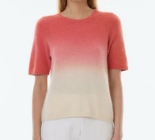 Majestic Filatures Women's 3 deluxe Tee-shirt Sweater raccoon Short Sleeve Ombre