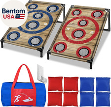 Portable Cornhole Board Set with 8 Bean Bags Corn Hole Toss Game Cornhole Games