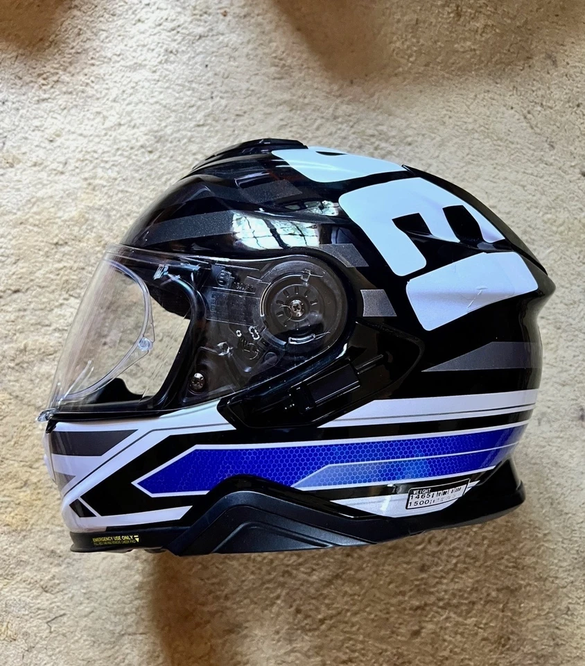 Casque SHOEI GT-Air II INSIGNIA TC-2 Blue/Black - AUTHENTIQUE - Photo 3/4