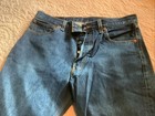 Levis 501 Jeans Mens 34x33 Blue Denim Original Straight Fit Button Fly Red Tab — photo 2
