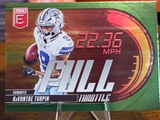 2025 Panini Donruss Elite Full Throttle KaVontae Turpin #1 Green Dallas Cowboys