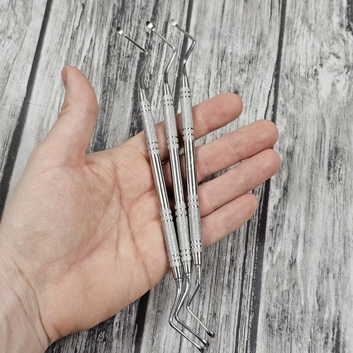 Lot Of 3 Henry Schein 101 9411 Surgical Curette Size 10 Miller Double End Dental