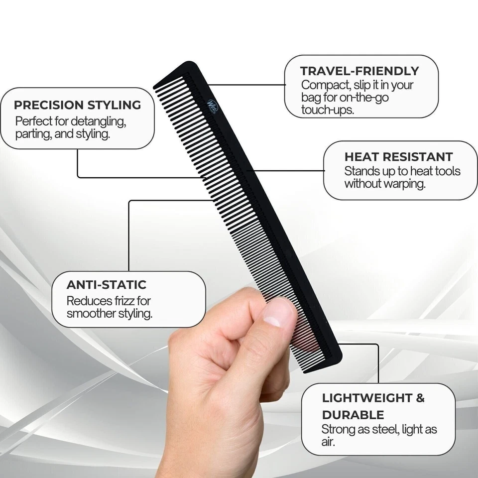 Peine de peinado profesional de cepillo húmedo para todo tipo de cabello, lote de 3 Foto 4 de 4