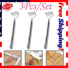 Extendable Back Scratcher for Men 3 Pack Portable Telescopic Metal Back Scrat...