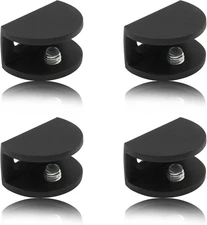 8PCS Adjustable Frameless Glass Shelf Brackets Clamp for 8-10mm Glass