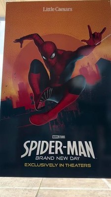 See Spider-Man, Peter Parker's apartment courtesy of Little Caesar Poster