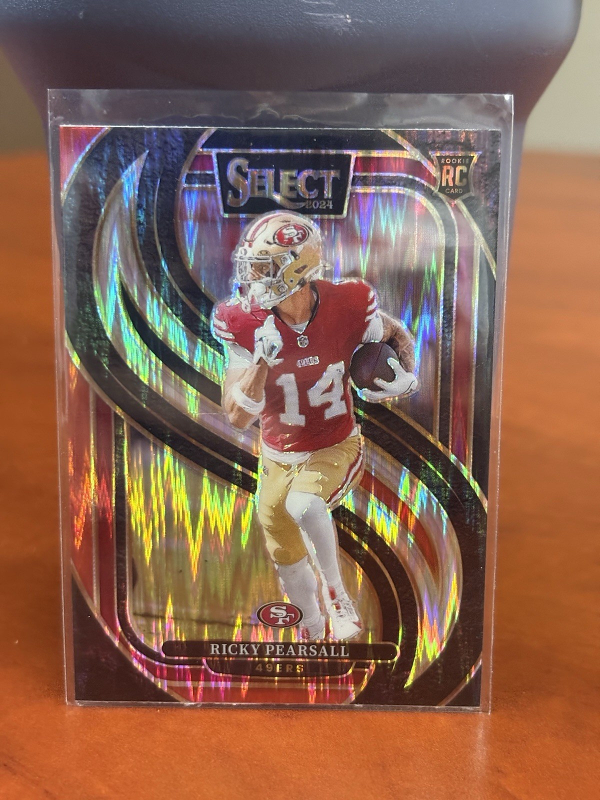 2024 Select - Premier Level Ricky Pearsall #173 Black & Red Shock Prizm (RC)