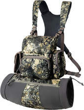 Binocular Harness Chest Pack: Waterproof Bino Case with Hunting Hand Warmer Pouc