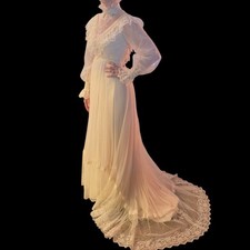 Vintage Frank Masandrea For Galina Bouquet Victorian looking Wedding Dress
