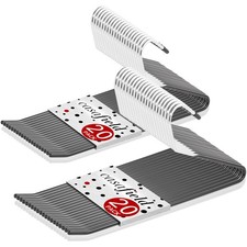 40 Open Ended Pants Hangers Non-Slip for Trousers Slacks Jeans Skirts Shorts