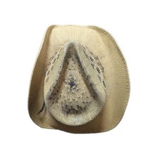 Western Express Straw Cowboy Hat S/M Natural Woven Western Hat Made in Mexico