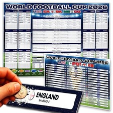 World Cup Sweepstake Kit 2026 & Wall Chart Pack &ndash; Football Tournament A1